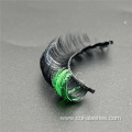 white and green colored glitter sparkle russian lashes